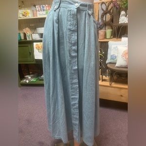 Vintage Banana Republic Safari Travel Chambray WorkSkirt vintage size 10